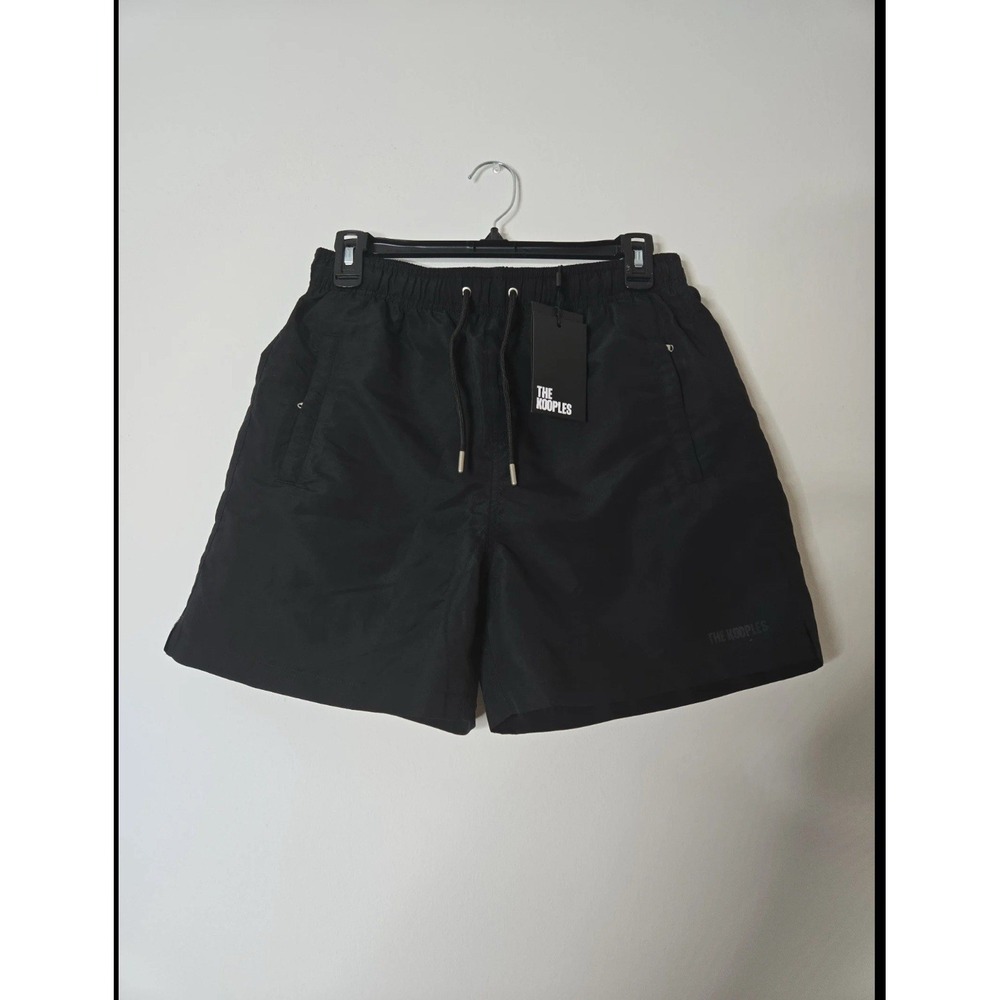 Kooples Men's Small Black Swim Shorts Drawstring
